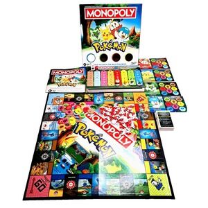 Pokemon Monopoly Board Game Hasbro 2025 Made in USA Complete Pre-owned EUC‎